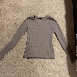 Dynamite Women's Gray Long Sleeve Top